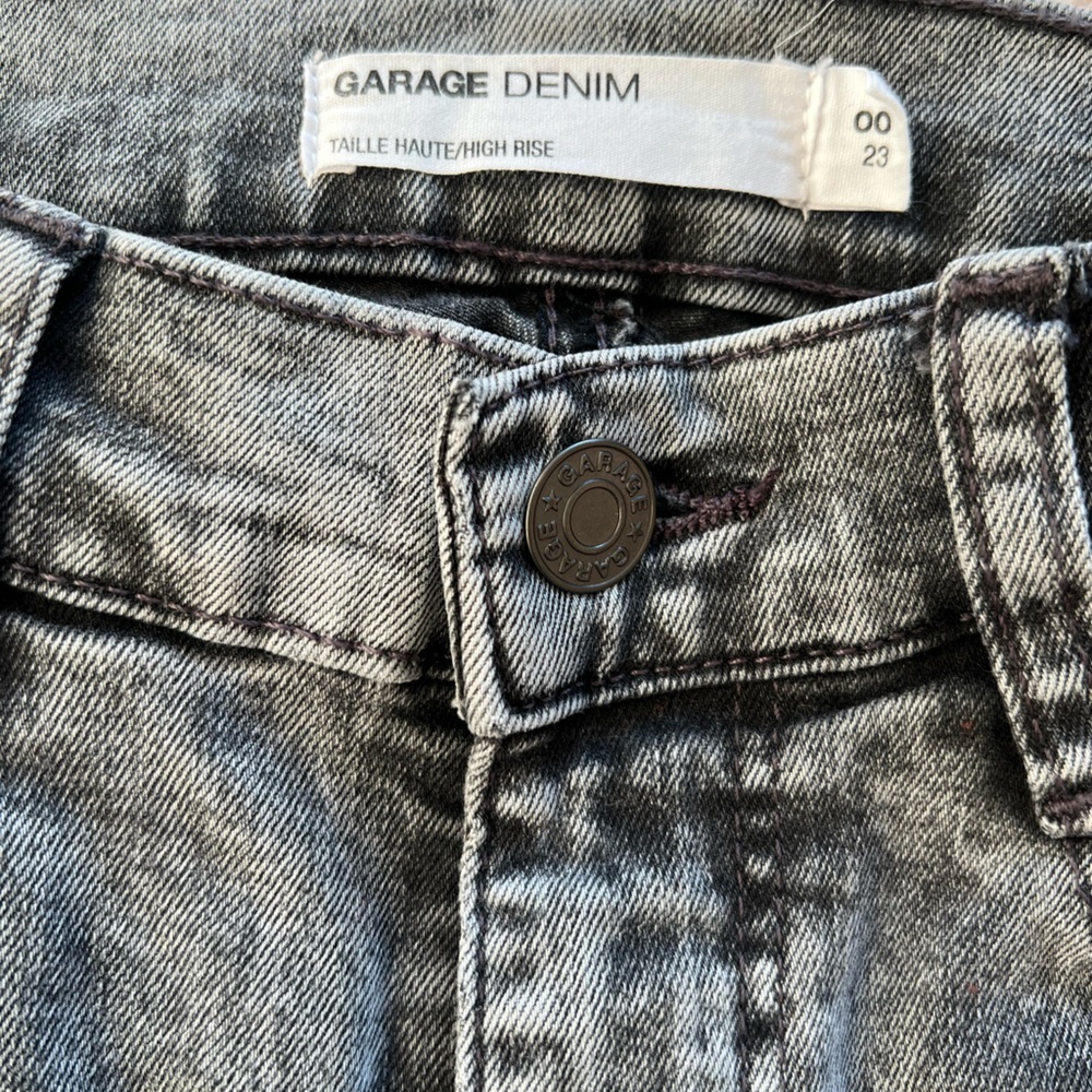 {Garage} High rise skinny grey jeans